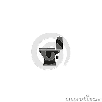 Toilet vector icon Vector Illustration